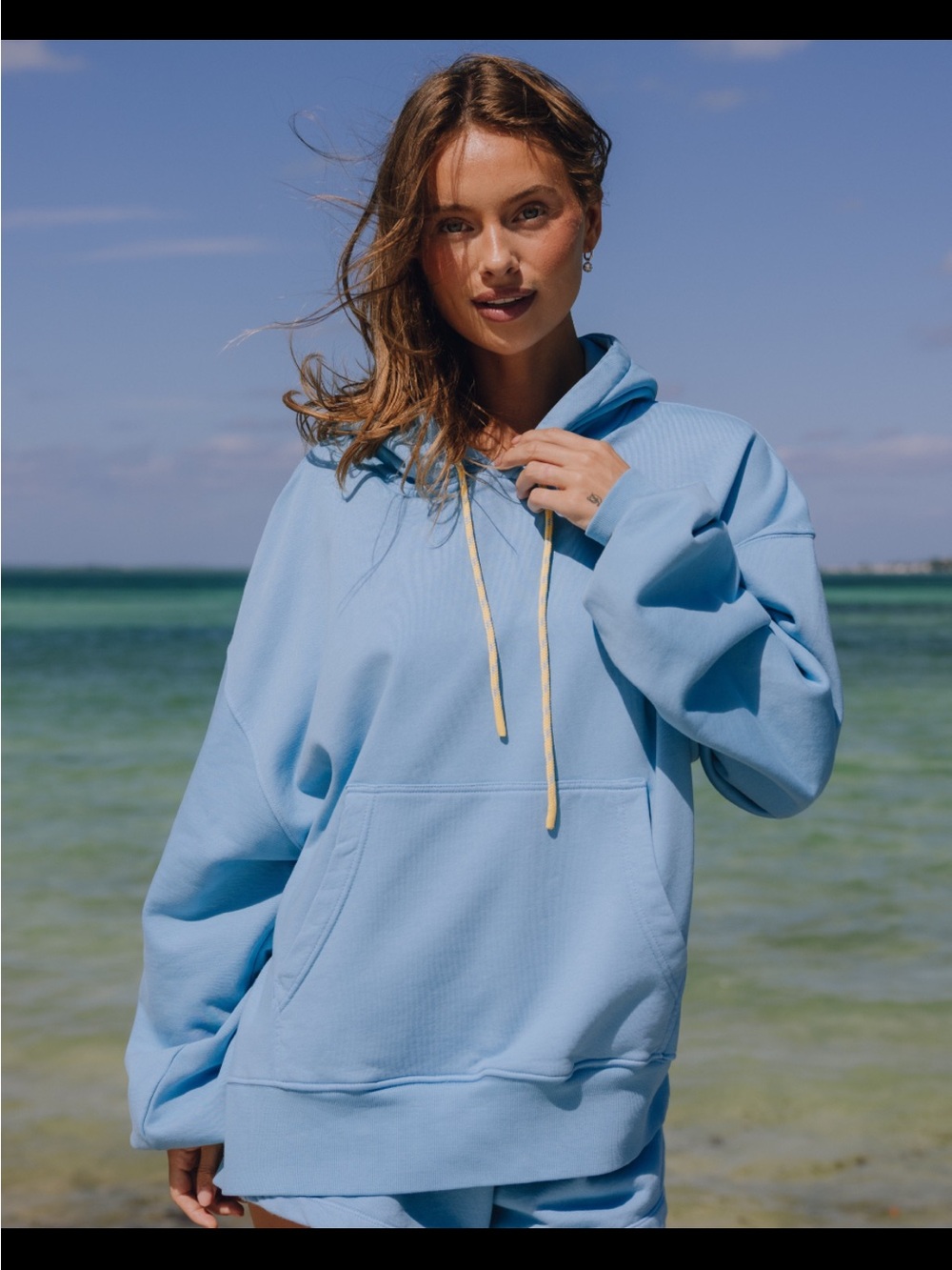 Daily Drills Oversized Paracord Hoodie- Malibu